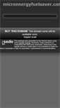 Mobile Screenshot of microenergyfuelsaver.com